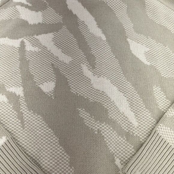 Athleta Womens 2XS Sweater Camo Jacquard Textured Long Sleeve Wool Blend - Picture 2 of 4